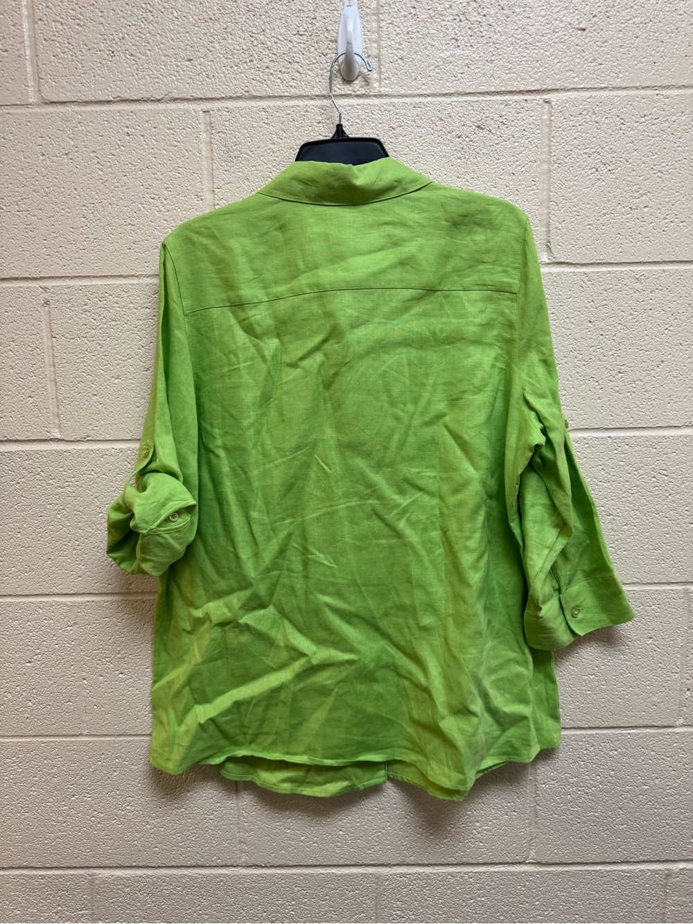 Kim Rogers Lime Green Button-Down Shirt - Picture 2 of 4